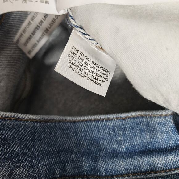 Madewell Jeans Womens 26 Blue Stovepipe Ditmas Wash Straight Stretch Normcore - Picture 7 of 16